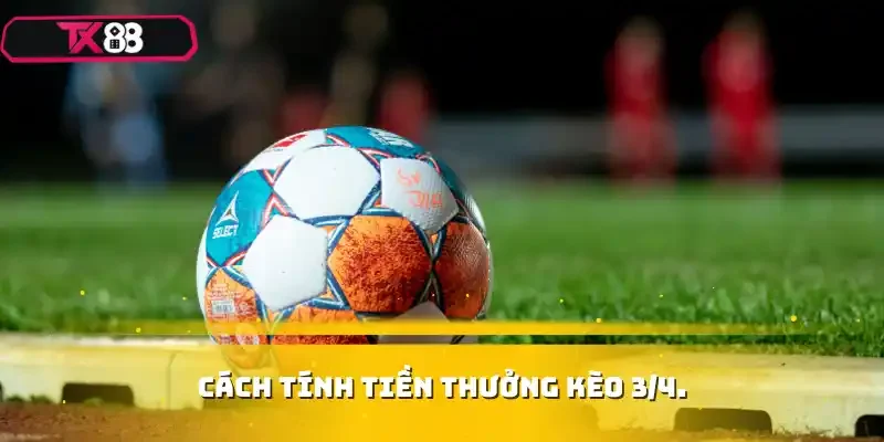 Cách tính tiền thưởng kèo ¾.