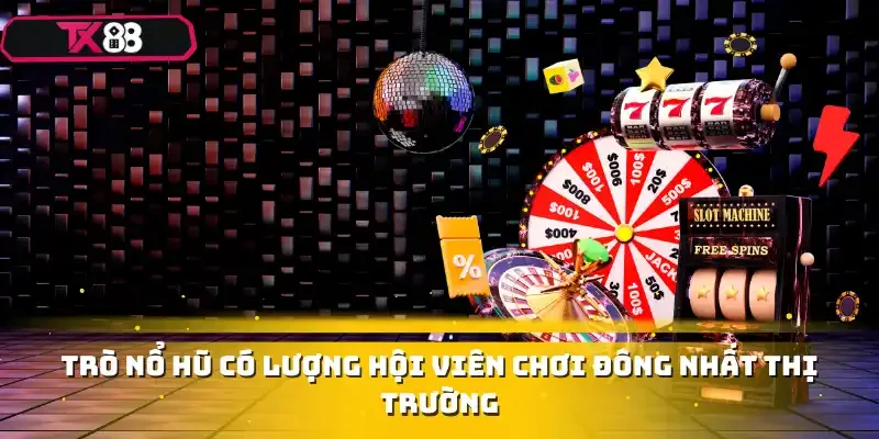 Trò nổ hũ có lượng hội viên chơi đông nhất thị trường